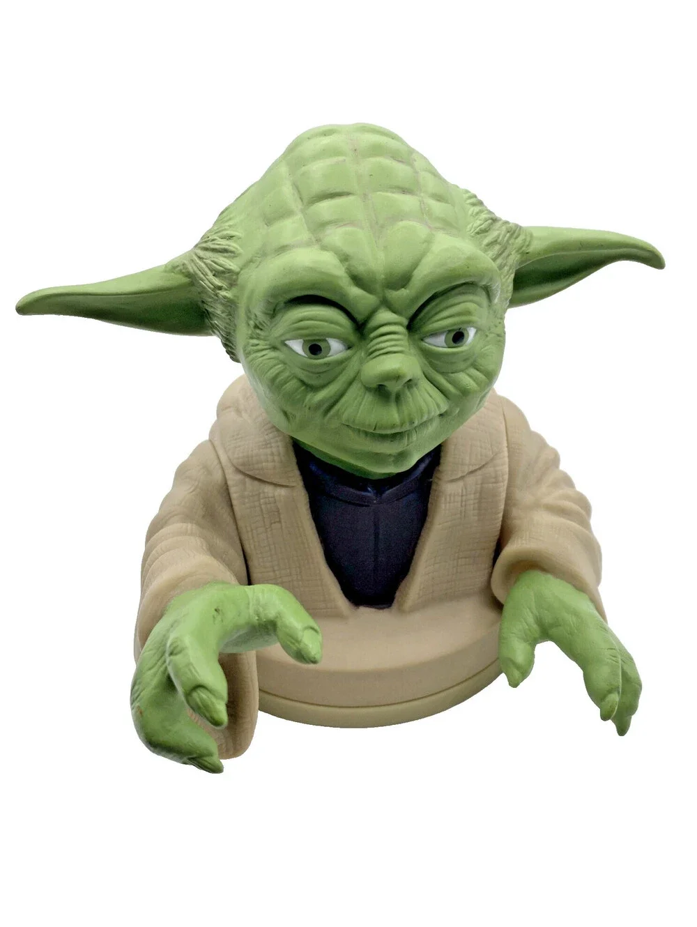 Vintage Star Wars 1999 Yoda Drink Cup Topper Taco Bell KFC Pizza Hut Cake Topper